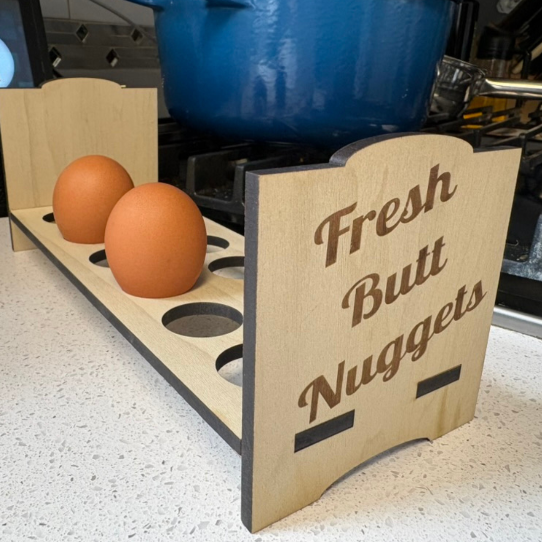 Counter Top Chicken Egg Holder - Fresh Butt Nuggets