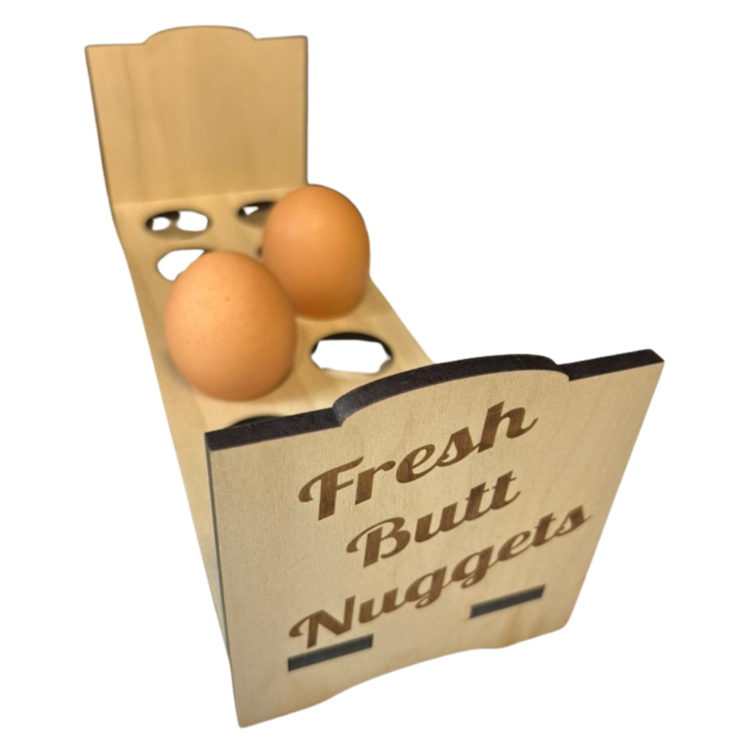 Counter Top Chicken Egg Holder - Fresh Butt Nuggets