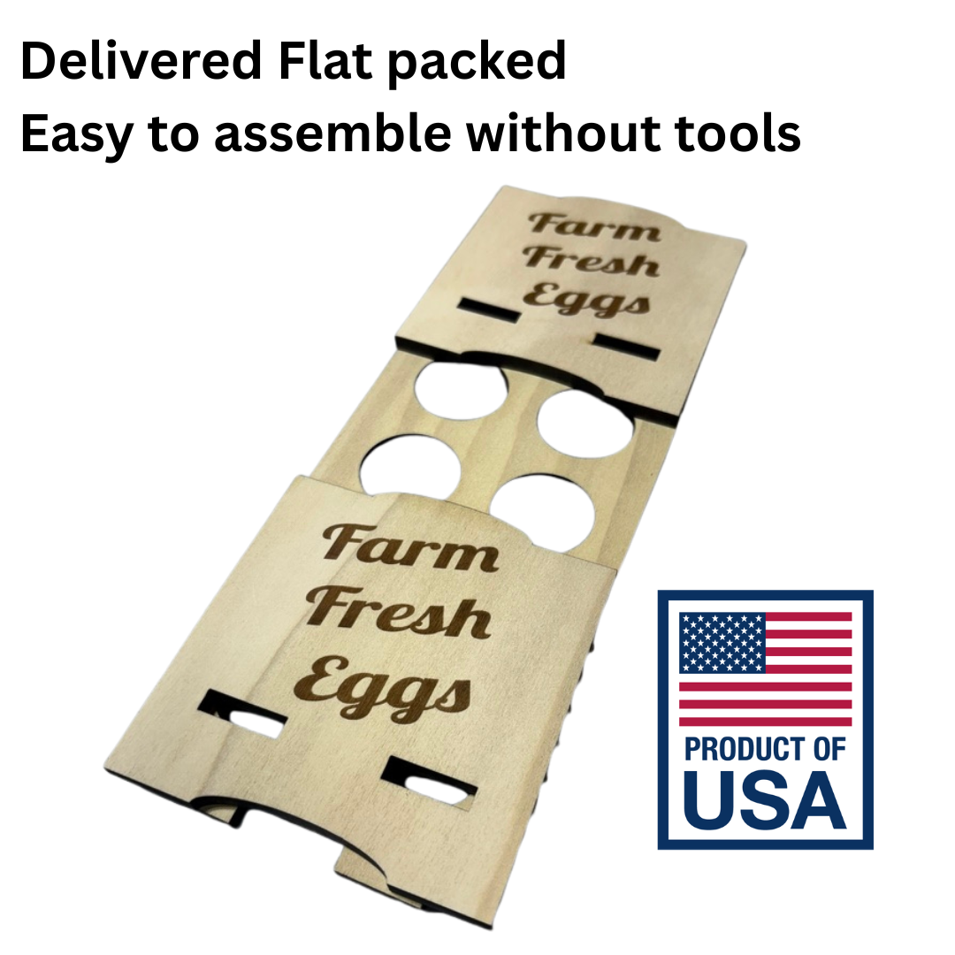 Counter Top Chicken Egg Holder - Farm Fresh Eggs