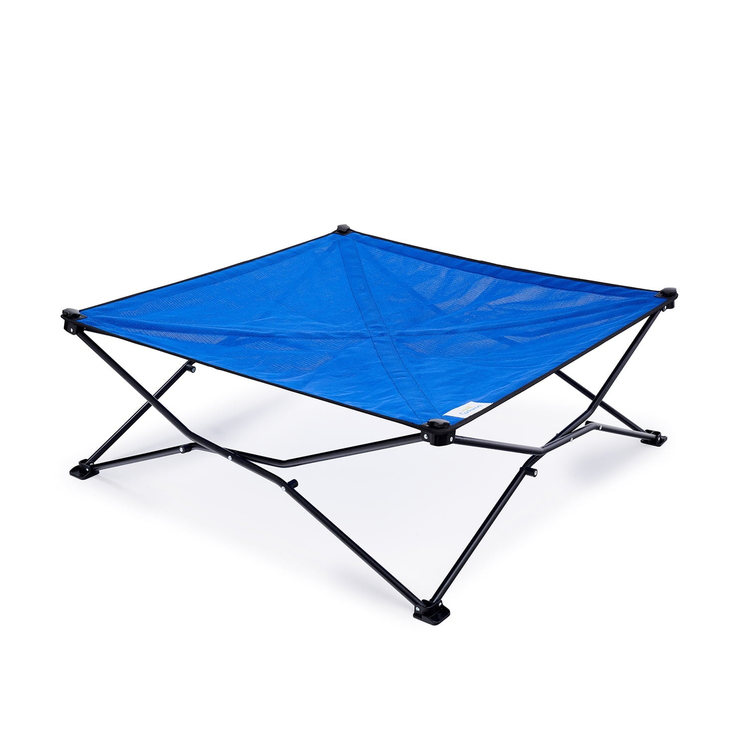 Coolaroo On The Go Elevated Travel Dog Bed, King, Aquatic Blue