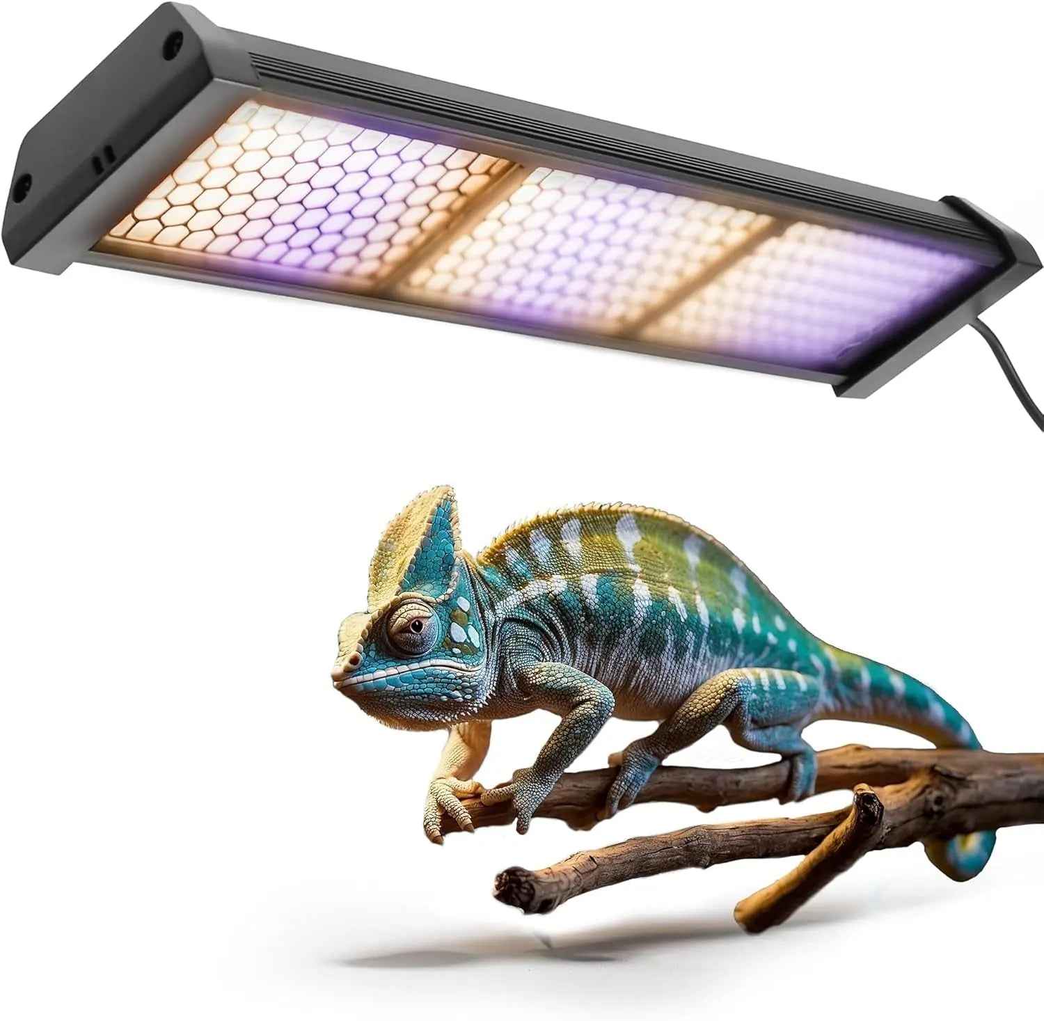 Dimmable LED Reptile UVB Lamp 12W with Timer for Lizards
