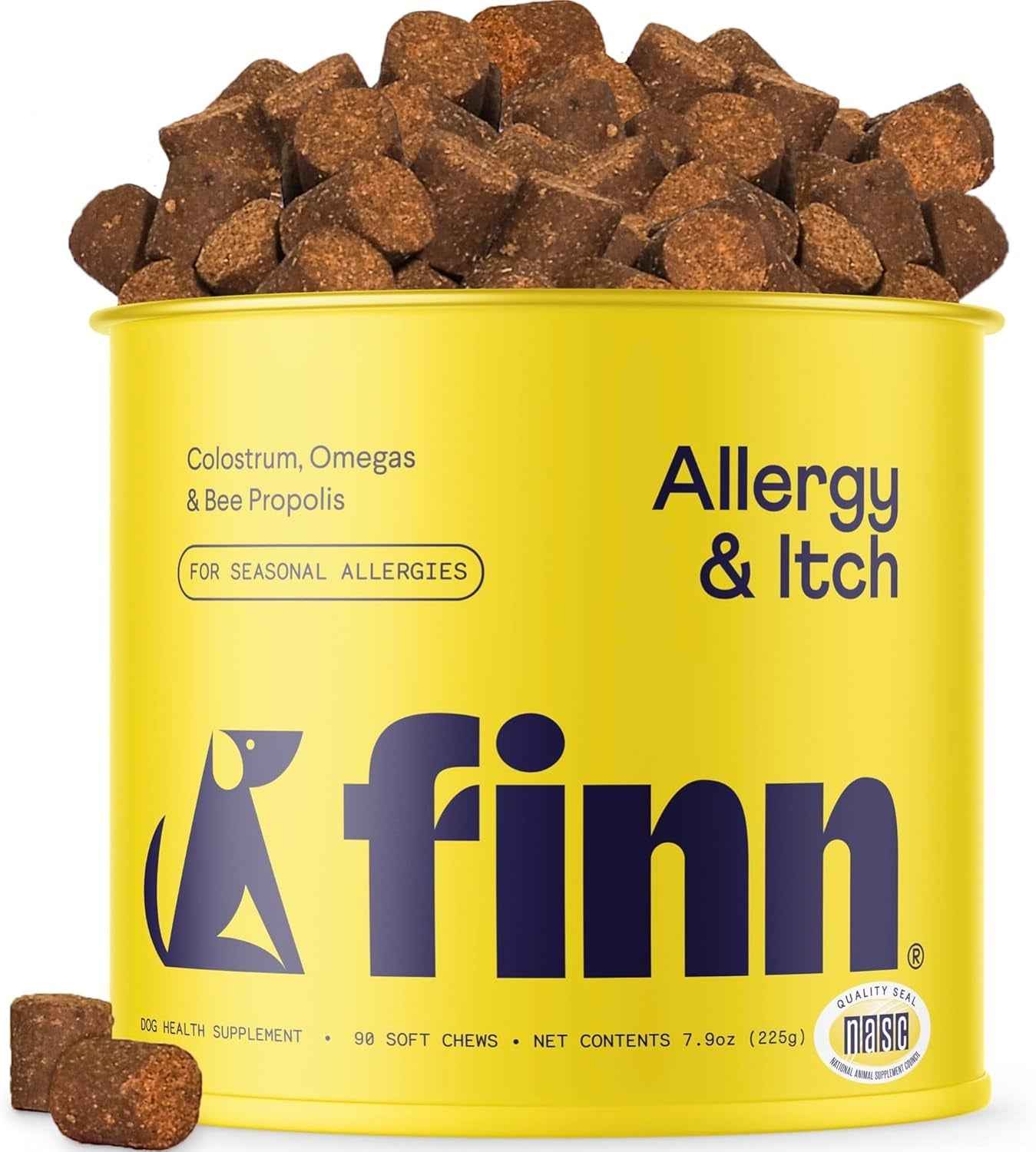 Dog Allergy Chews for Itch Relief, Skin & Immune, 90 Ct