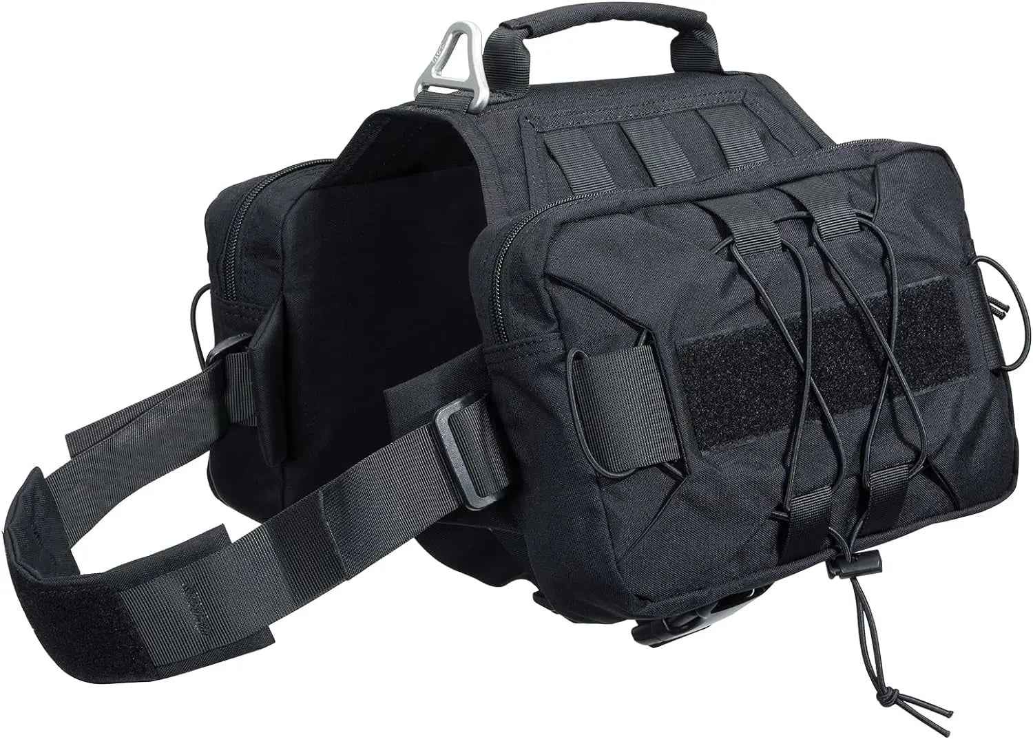 Dog Backpack Tactical Saddle Bag 900D Nylon Hiking Camping Pack Large Dogs