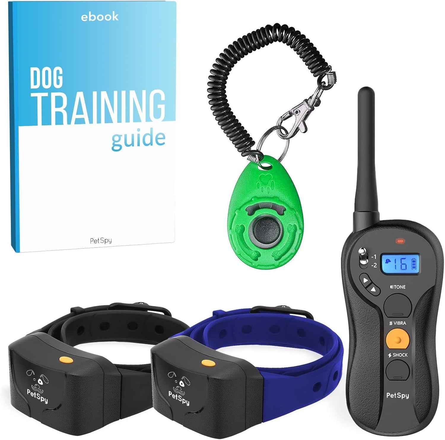 Waterproof Dog Training Collar, Remote for 1-2 Dogs