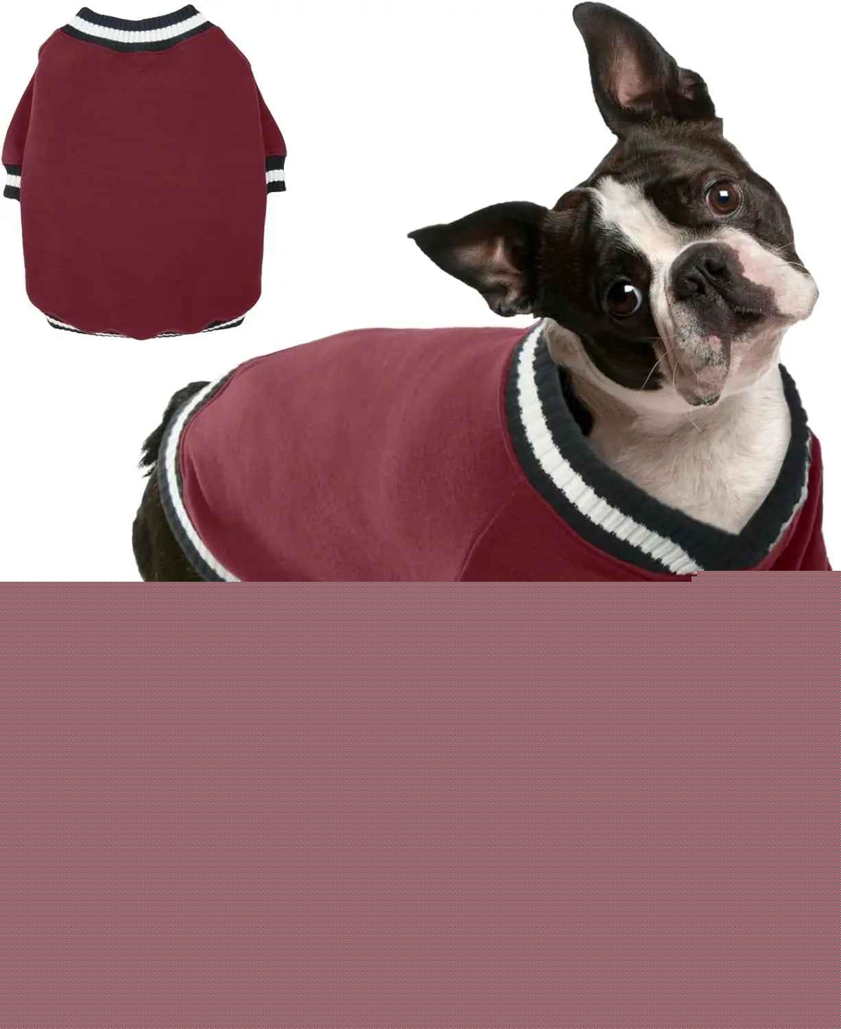 Dog Winter Fleece Pullover Sweater, Soft Warm Hoodie for Small to Medium Dogs