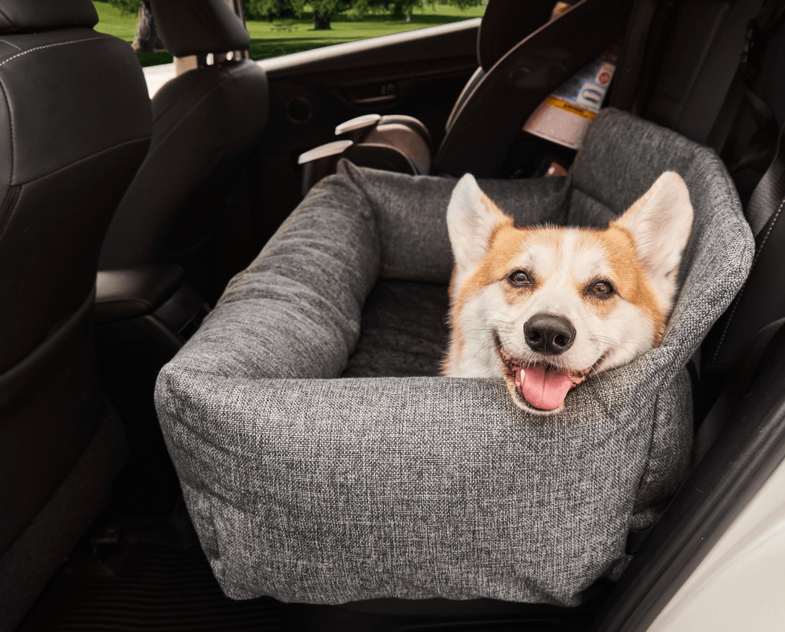 PupProtector™ Performance Tweed Memory Foam Dog Car Bed