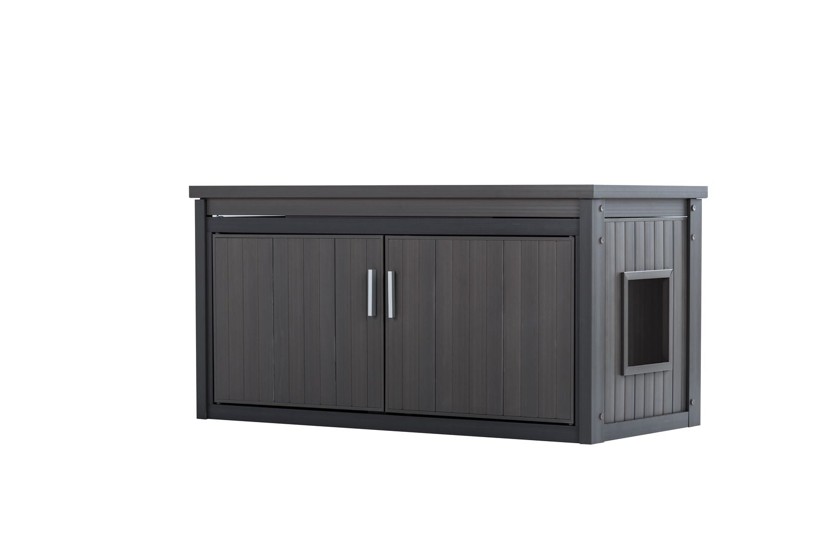 Litterloo Bench, Litter Box Cover /Gray