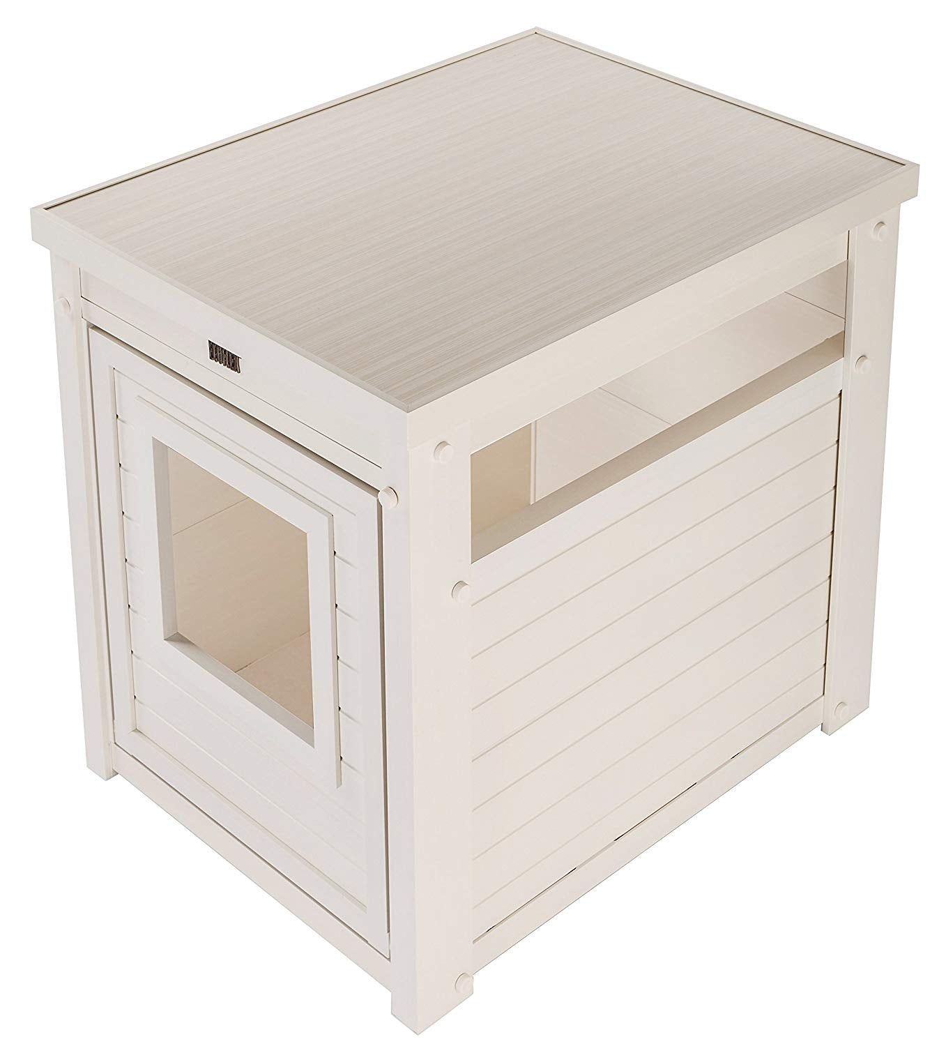 New Age Pet Litterloo Litter Box Cover/End Table - Antique White
