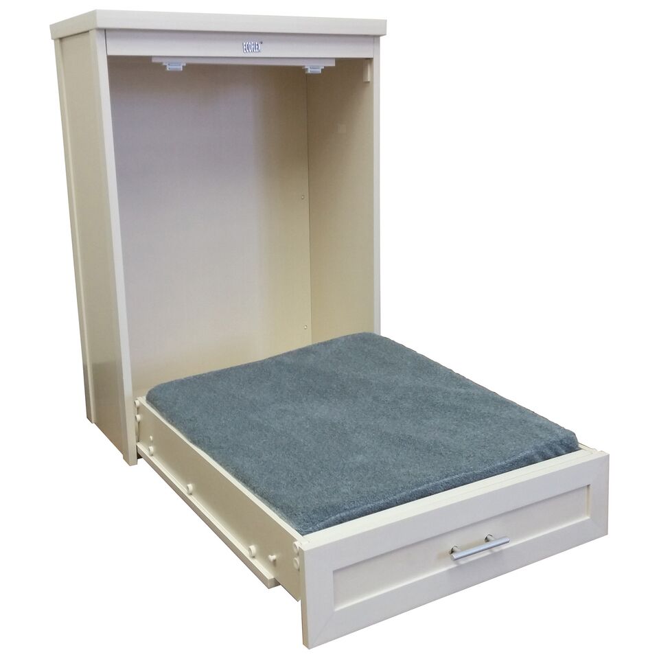 ecoFLEX Murphy Style Dog Bed with Memory Foam Cushion, Antique White