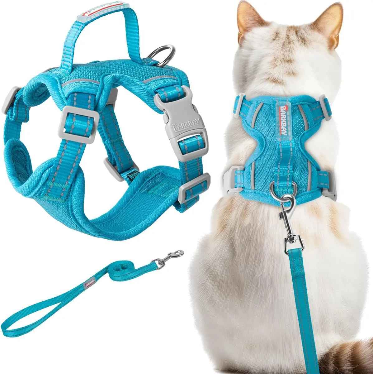 Escape-Proof Cat Harness & Leash Set – Reflective Adjustable Vest