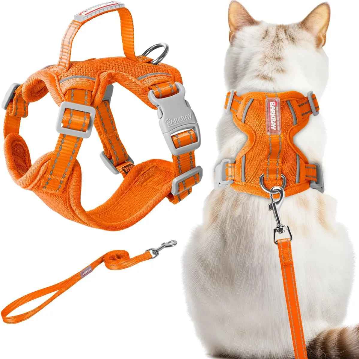 Escape-Proof Cat Harness & Leash Set – Reflective Adjustable Vest