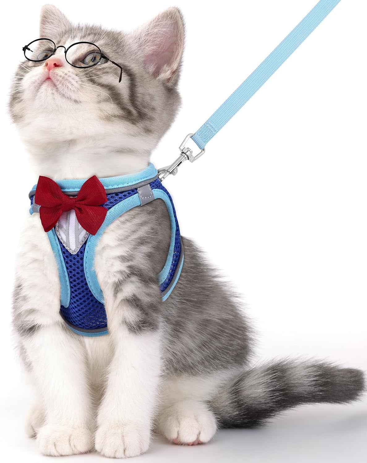 Escape-Proof Cat Harness & Leash Set – Reflective, Adjustable, Breathable