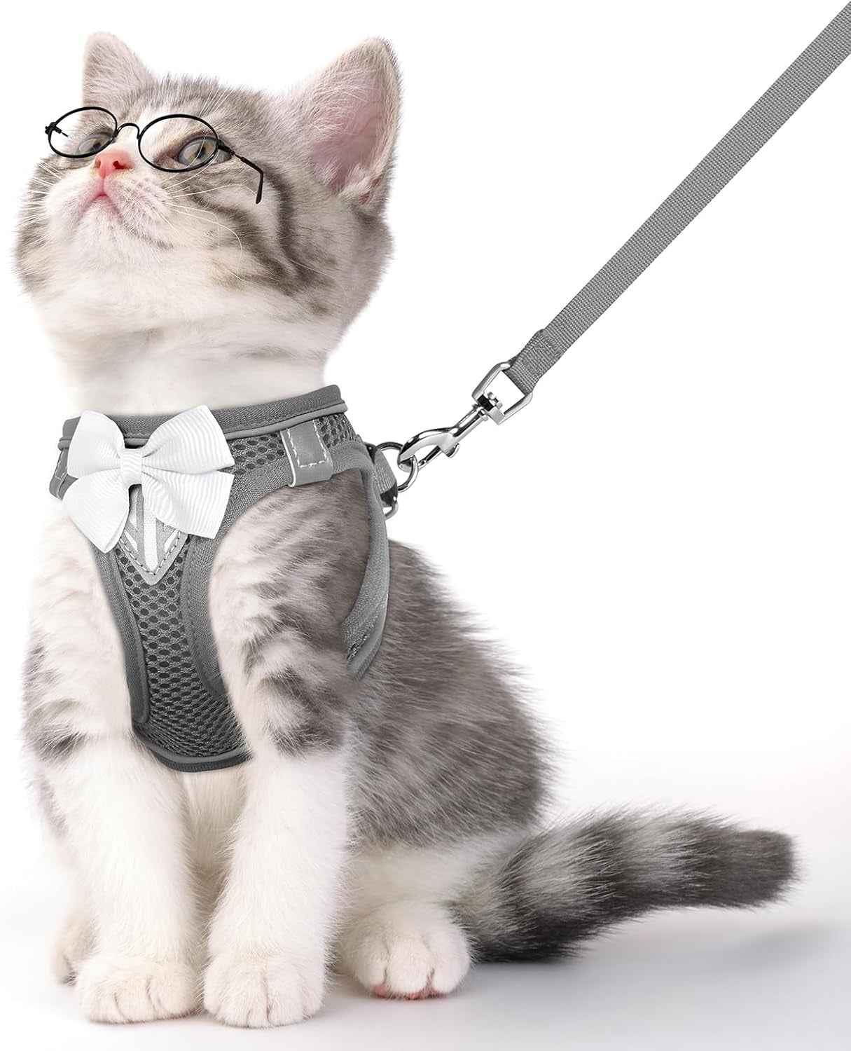 Escape-Proof Cat Harness & Leash Set – Reflective, Adjustable, Breathable