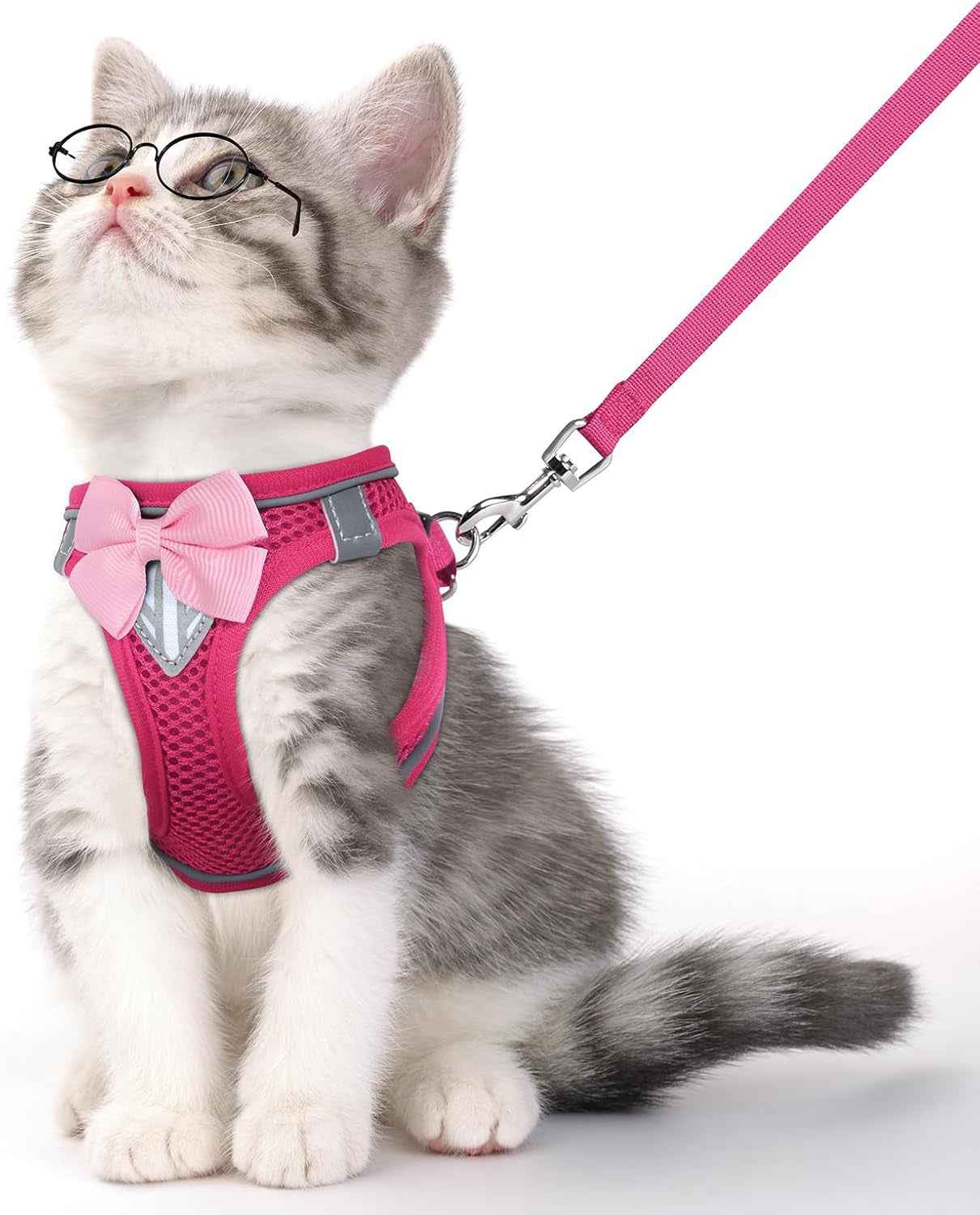 Escape-Proof Cat Harness & Leash Set – Reflective, Adjustable, Breathable