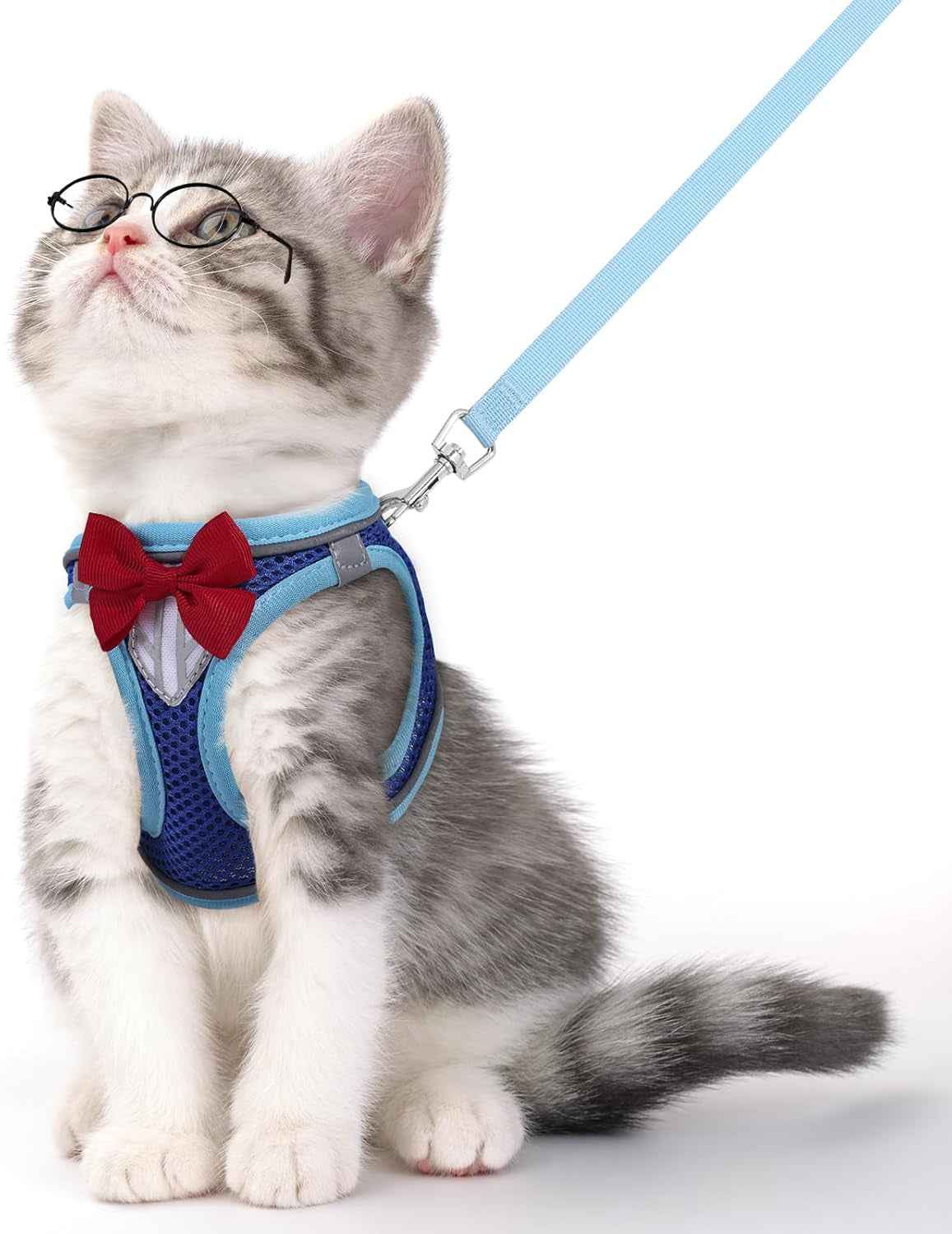 Escape-Proof Cat Harness & Leash Set – Reflective, Adjustable, Breathable