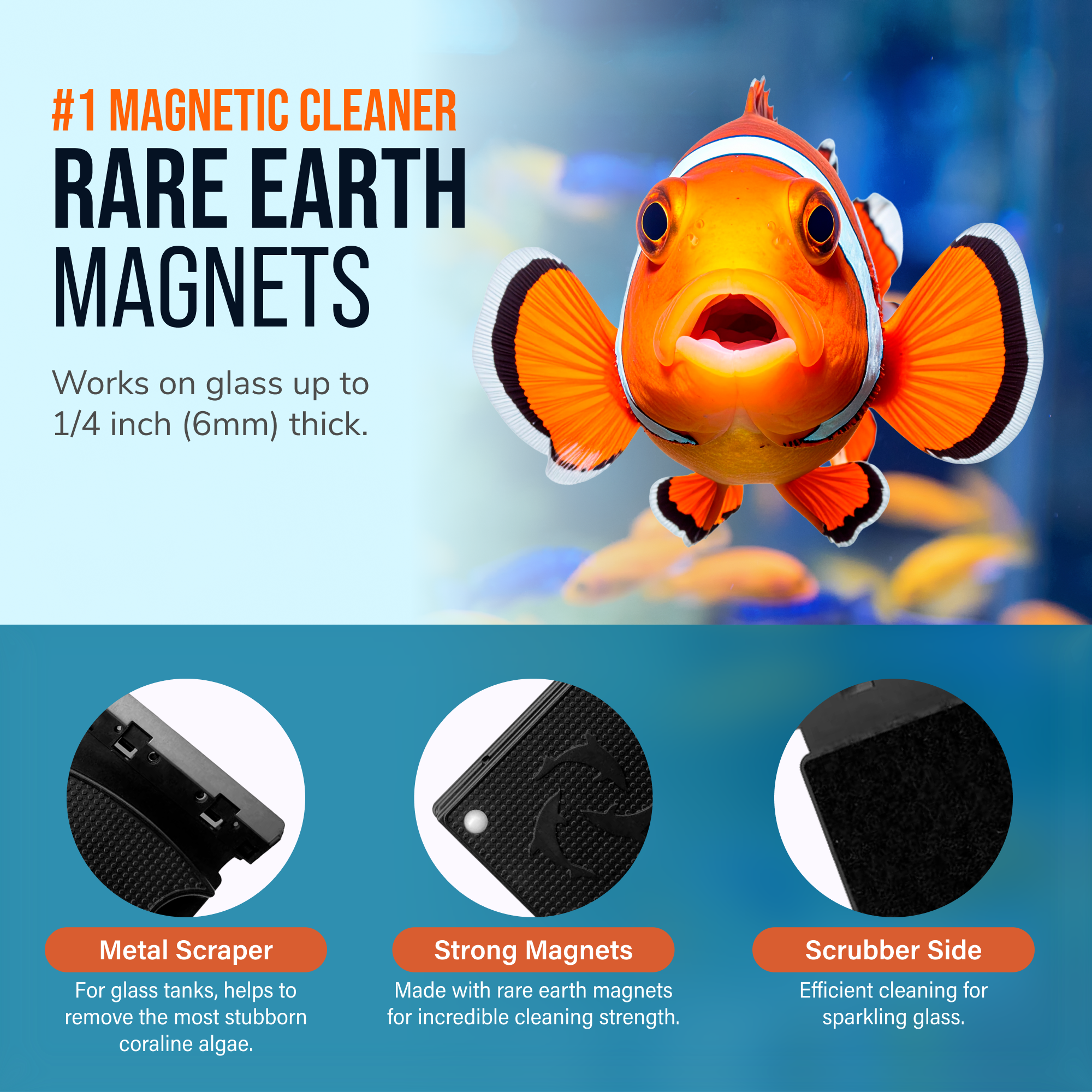 Flipper NANO FLOAT 2 in 1 Magnetic Aquarium Algae Cleaner