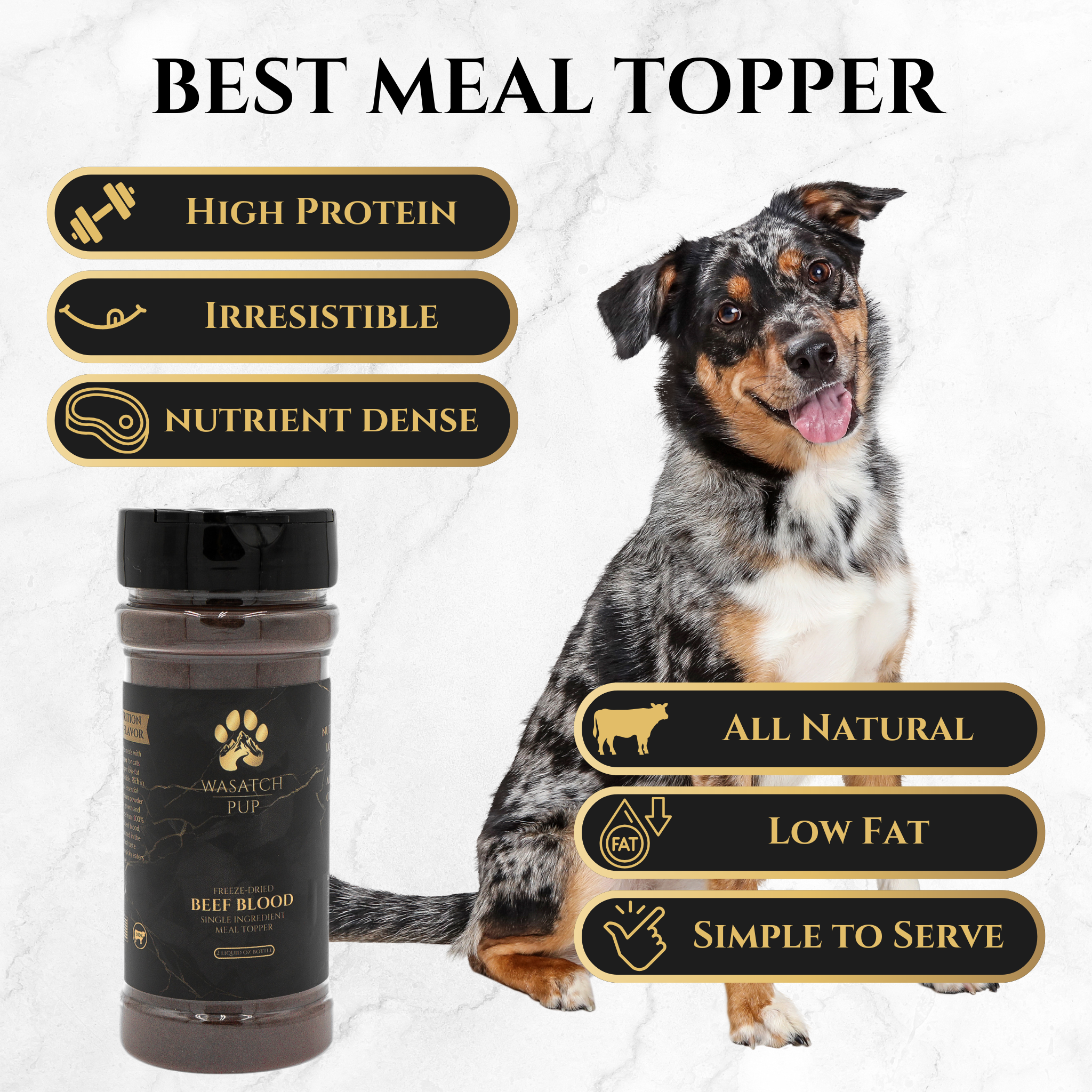 Freeze-Dried Beef Blood | Single Ingredient Meal Topper