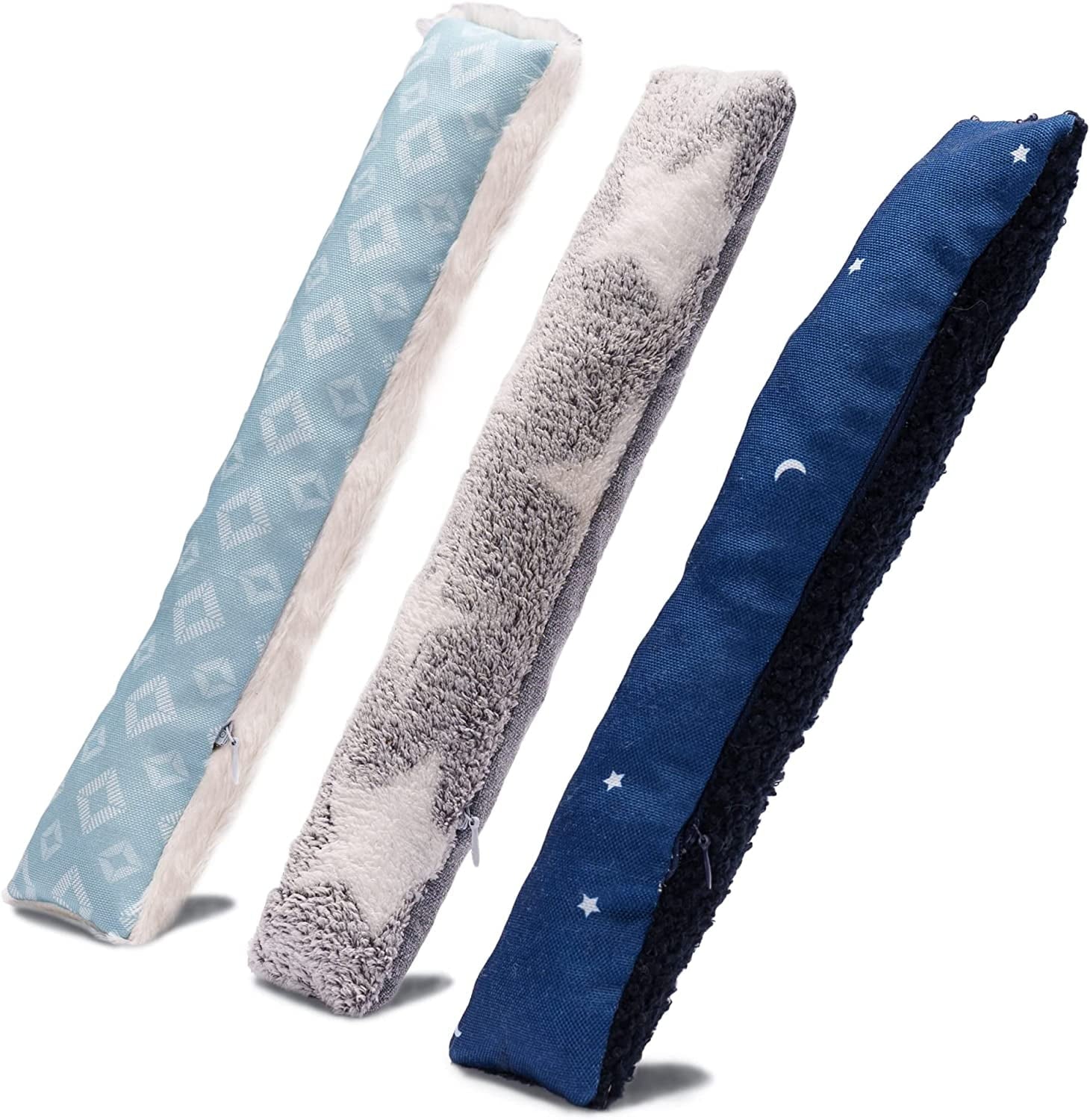 Furhaven (Set Of 3) Catnip Plush Kicker Cat Toy Set, Refillable - Space Print