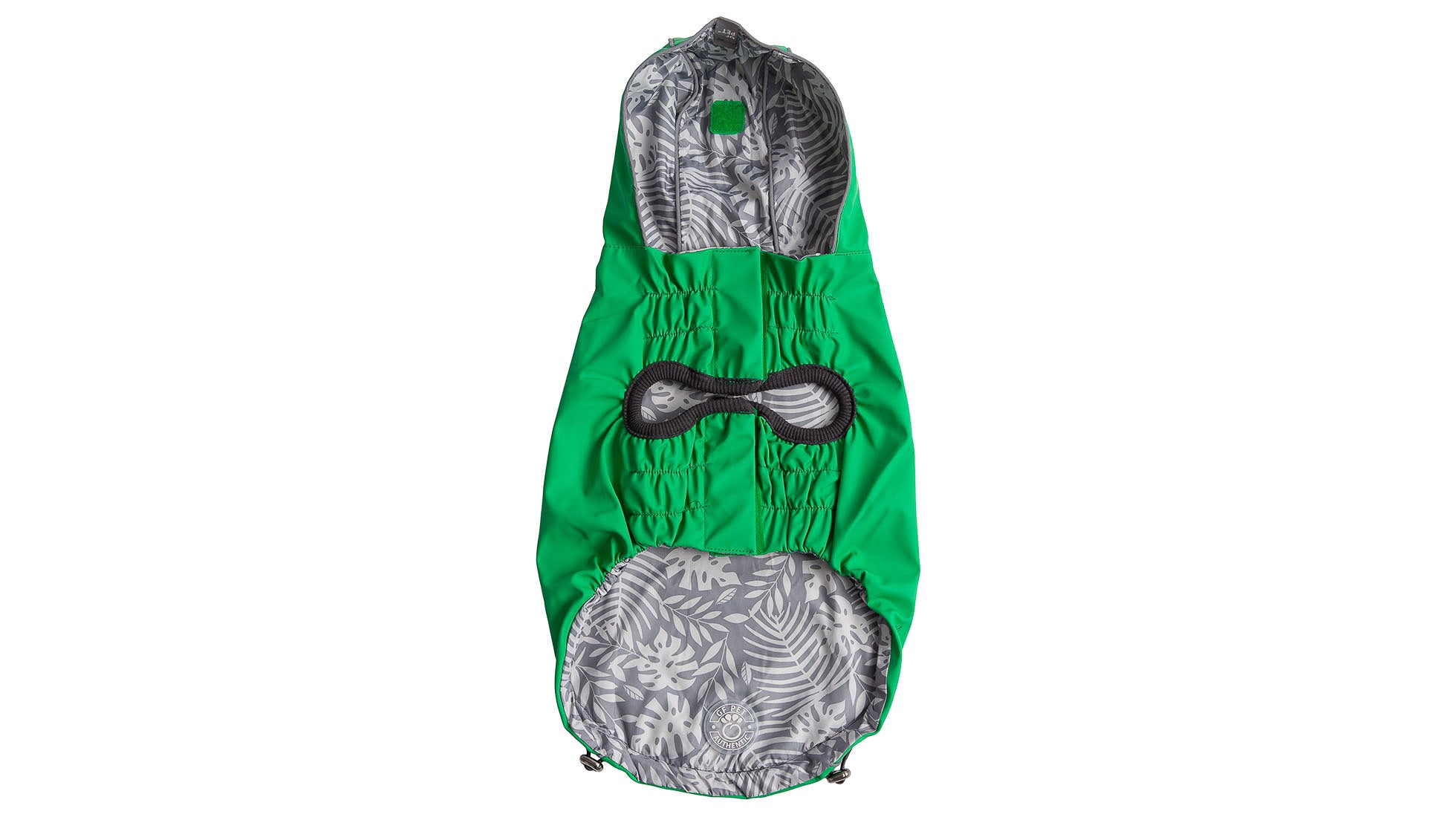 Gf Pet Green Reversible Elasto-Fit Dog Raincoat, Medium