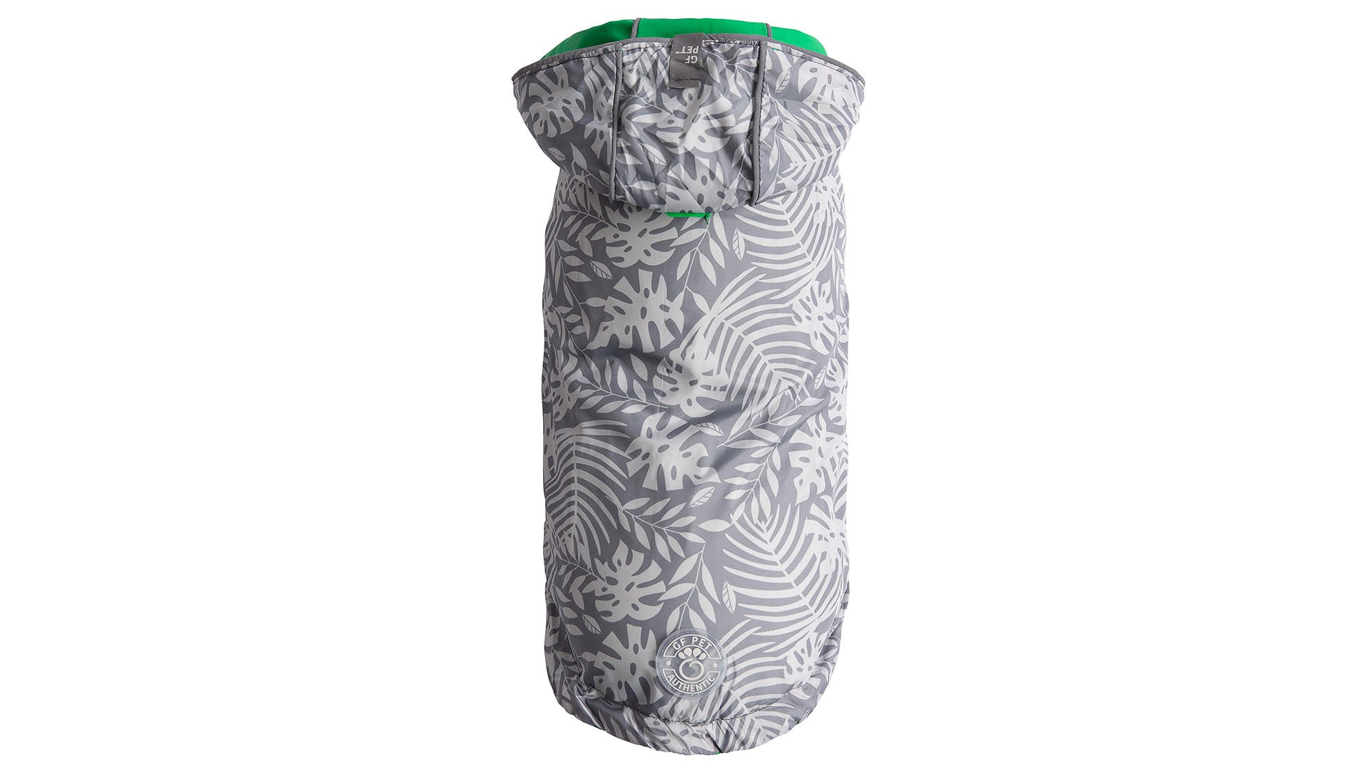 Gf Pet Green Reversible Elasto-Fit Dog Raincoat, Medium