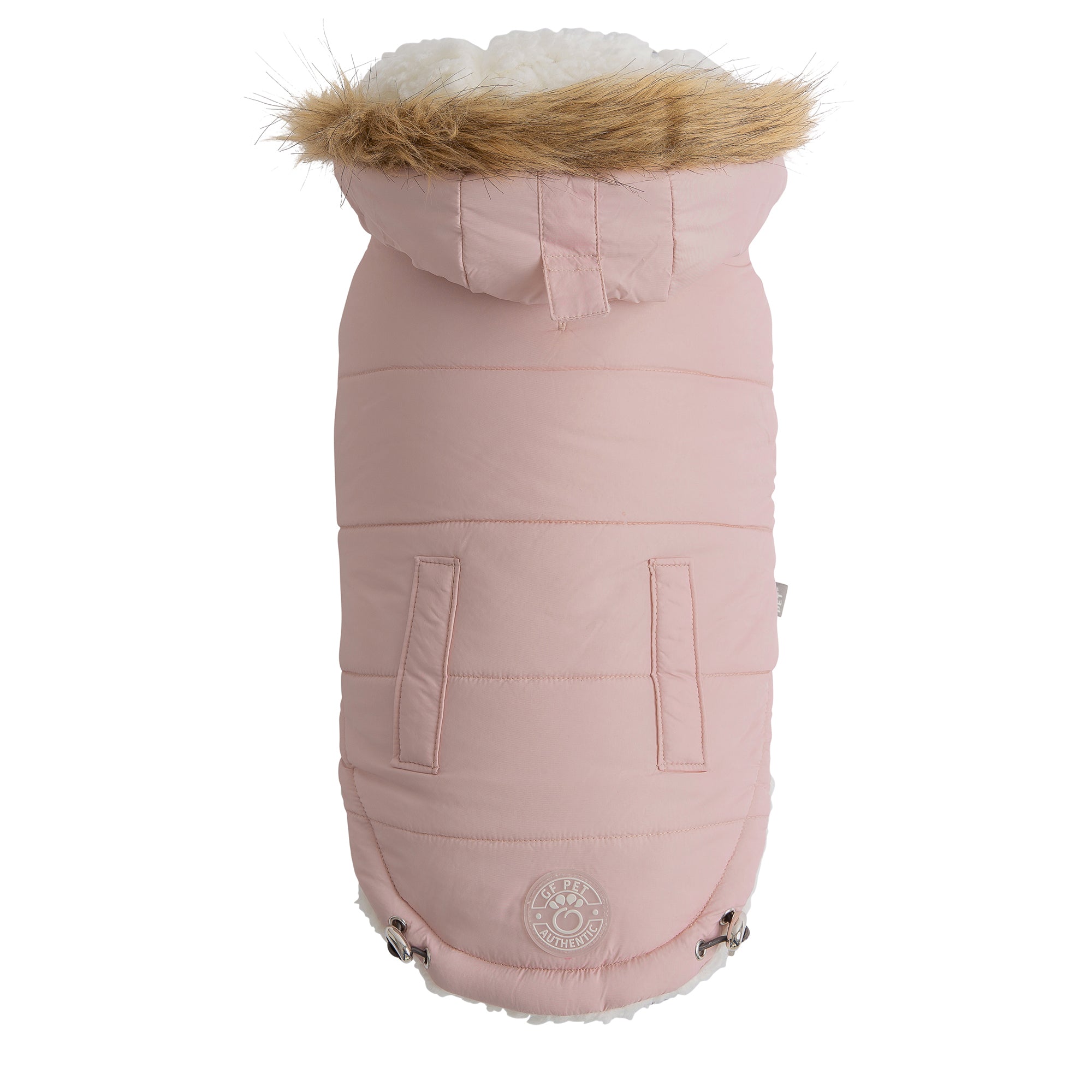 Gf Pet Urban Parka - Windproof & Insulated Winter Coat For Dogs - Stylish & Comfortable Parka Jacket - Adjustable Fit - 2Xl, Pink