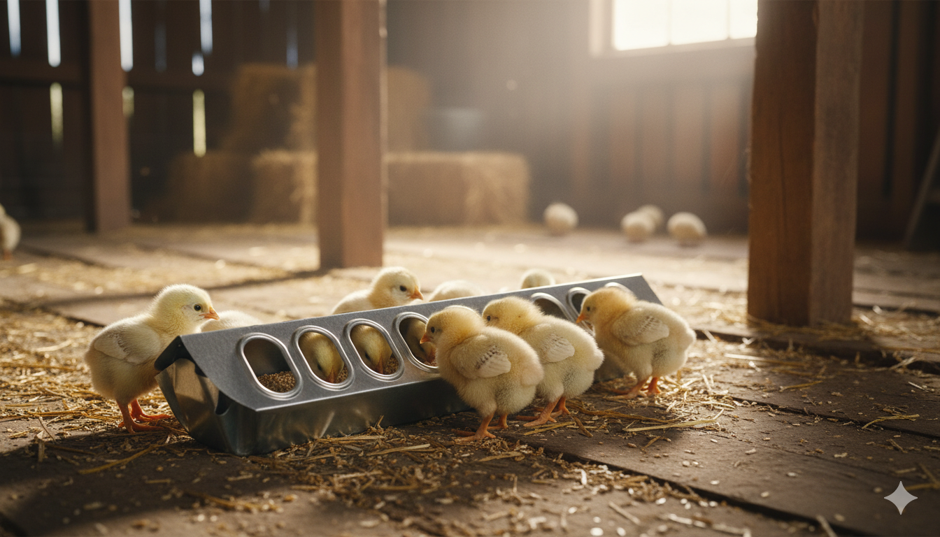 Miller 12" Galvanized Slide Top Poultry Chicken Feeder Metal