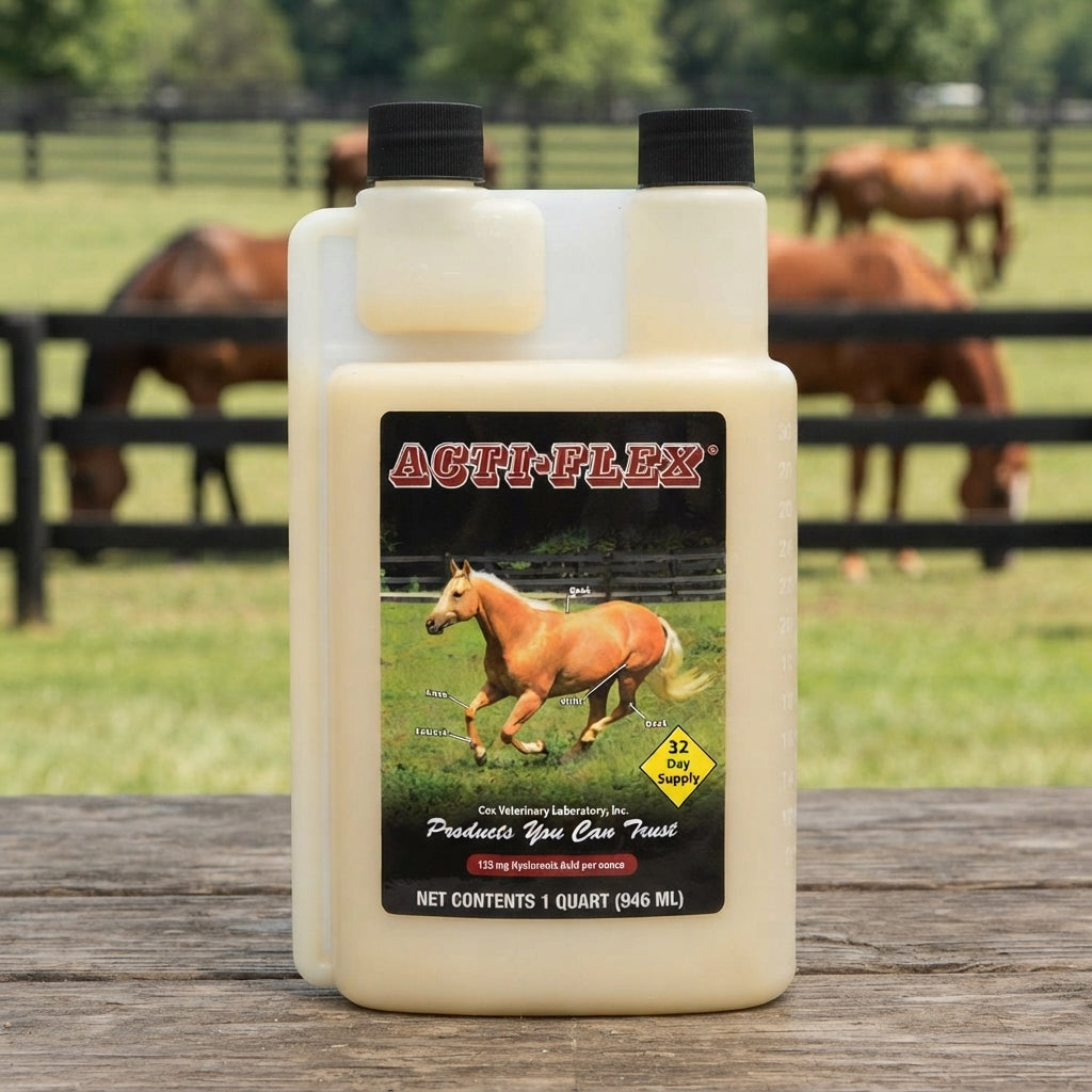 Cox Veterinary Acti-Flex Joint Compound Liquid Quart Horse Supplement 32 Day Supply