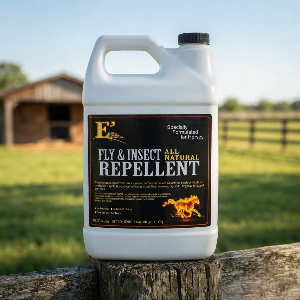 E3 Elite Fly and Insect Repellent All Natural Animals 1 Gallon