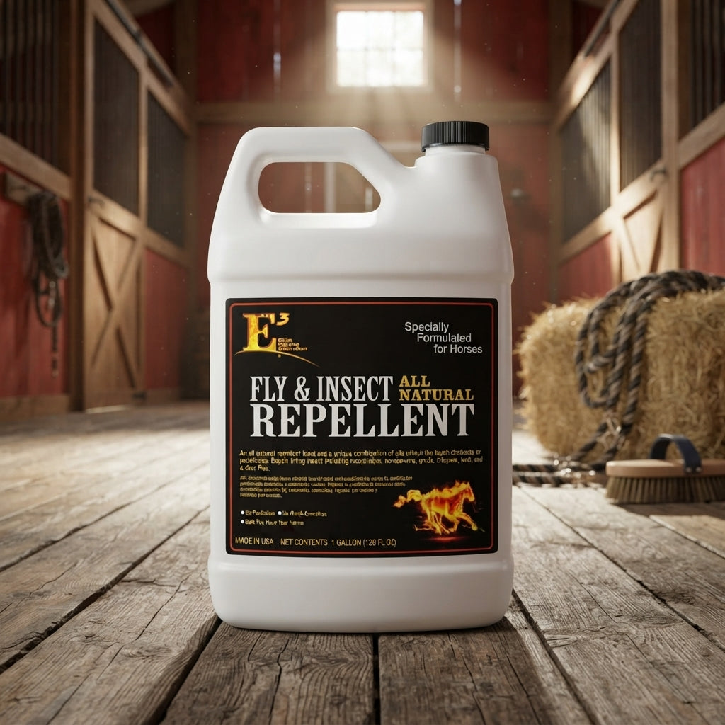 E3 Elite Fly and Insect Repellent All Natural Animals 1 Gallon