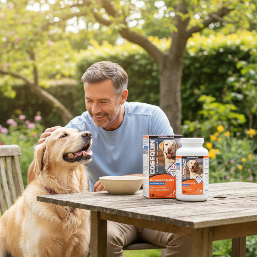 Nutramax Cosequin Max Plus MSM & HA for Dogs 120 Chewable Tablets Joint Support