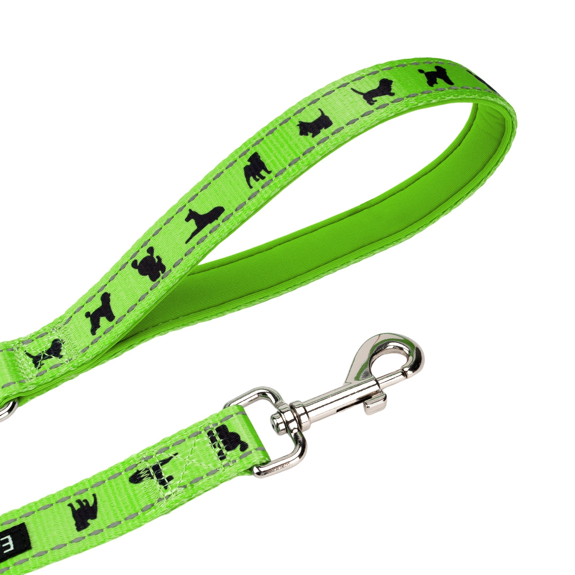 EcoBark Green Dog Leash- Padded Comfort Grip Leash - 4ft, 5ft, and 6ft Dog Leash for Small and Medium Dogs