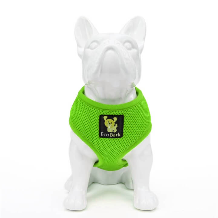 EcoBark Lime Green Dog Harness - Over-the-Head Soft Mesh Dog Vest Halter for Small to Medium Dogs and Puppies