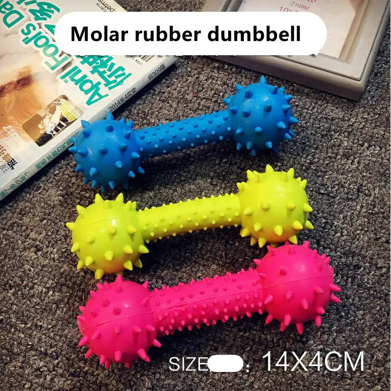 1PC Rubber Squeak Toy for Dog Chew Bone Slipper Squeaky Ball Dog Toys Tooth Grinding Training Pet Toy Supplies accessories