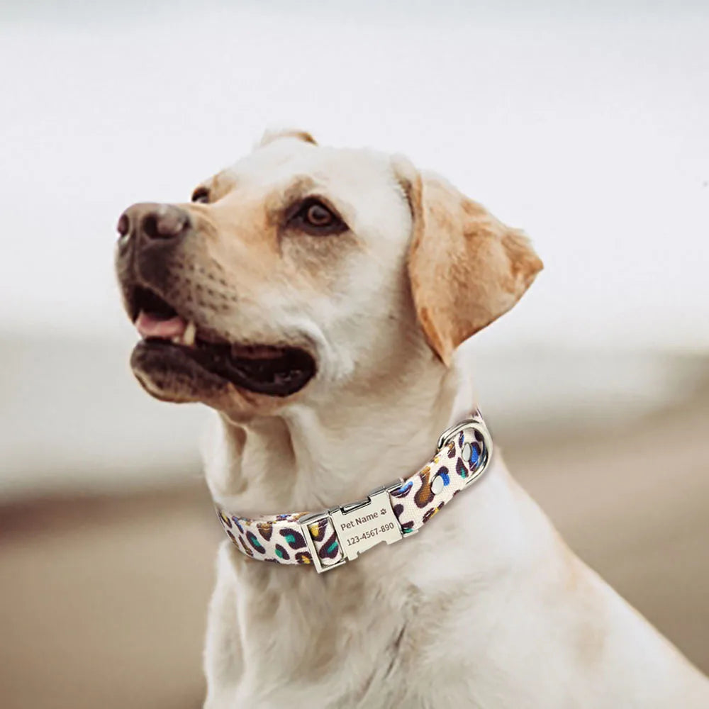Personalized Dog Collar Free Engraved Name Custom Nameplate Collars for Small Medium Large Dogs Accessories Pet Product Pitbull