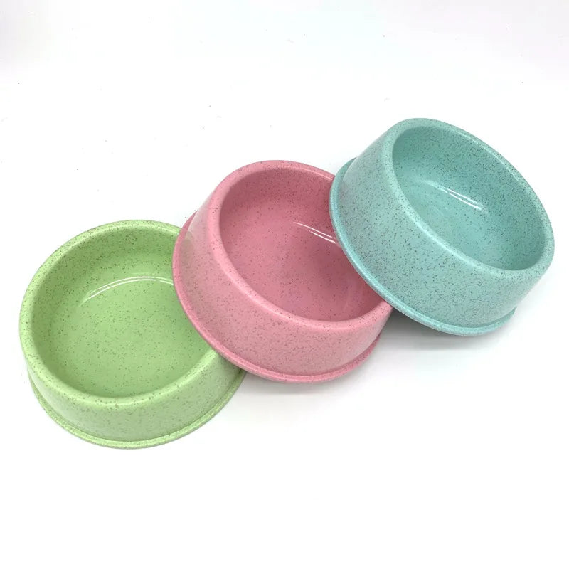 Pet Dog Food Bowl Cat Water Feeding Bowl Durable Thicken Plastic Wheat Stalk Feeder Bowls for Small Medium Dogs Puppy Products