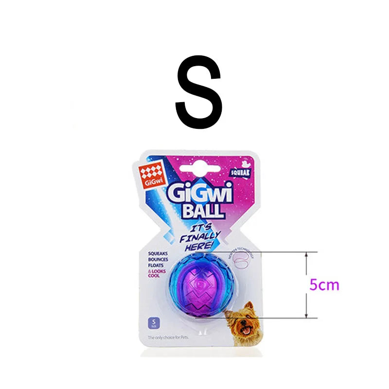Pet Dog Puppy Squeaky Chew Toys Sound Pure Natural Non-toxic Rubber Outdoor Play Small Large Dogs Funny Ball for Dog Accessories
