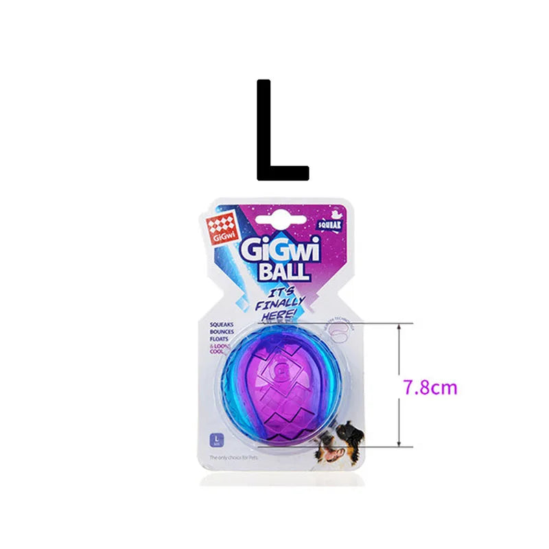 Pet Dog Puppy Squeaky Chew Toys Sound Pure Natural Non-toxic Rubber Outdoor Play Small Large Dogs Funny Ball for Dog Accessories