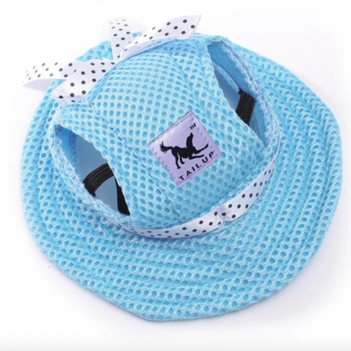 Pet Dog Cat Cap Breathable Sunhat Cloth Mesh Canvas Hat For Small Medium Dogs Cats Caps Pet Products