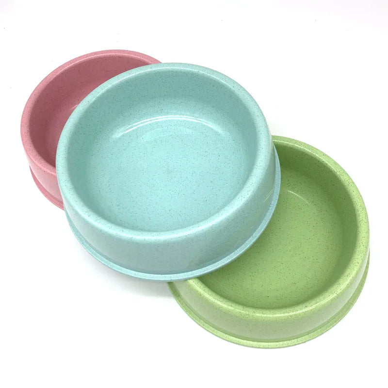 Pet Dog Food Bowl Cat Water Feeding Bowl Durable Thicken Plastic Wheat Stalk Feeder Bowls for Small Medium Dogs Puppy Products