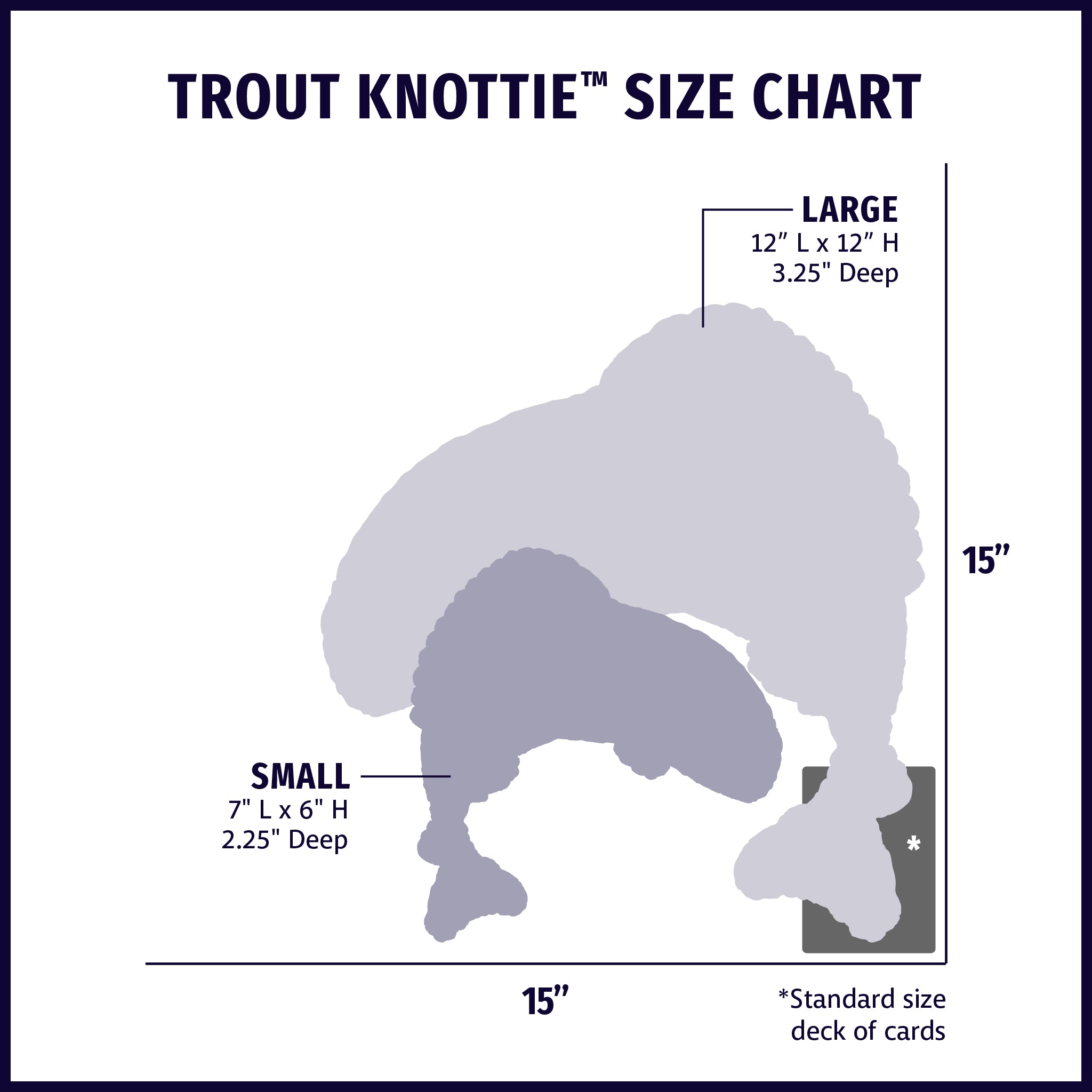 Raucous Rainbow Trout Knottie® Plush Dog Toy
