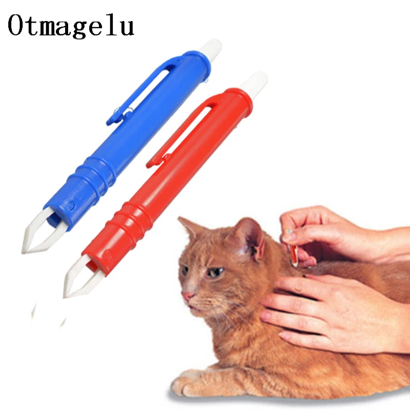 Portable Mini Mite Acari Tick Remover Eliminate Tweezers Pet Dog Cat Accessoires Flea Puppies Groom Supplies Auxiliary Tools