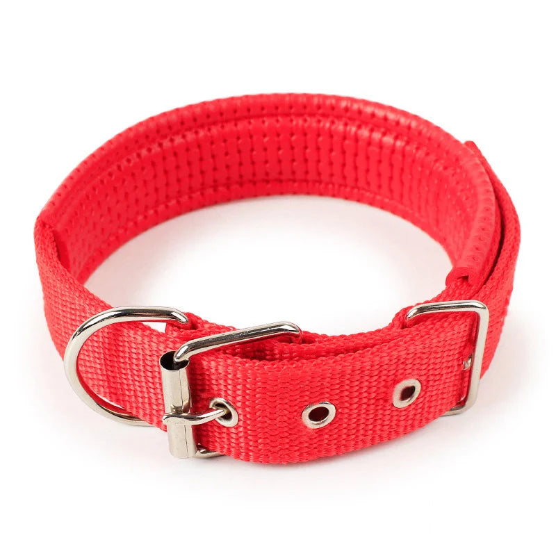 Adjustable Nylon Pet Dog Collar for Small Large Dogs Sturdy Puppy Big Dog Collars Pitbull Pug Products for Pets Honden Halsband