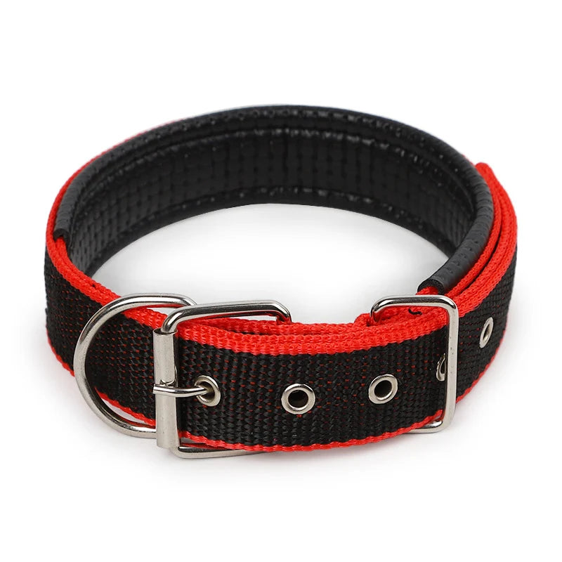 Adjustable Nylon Pet Dog Collar for Small Large Dogs Sturdy Puppy Big Dog Collars Pitbull Pug Products for Pets Honden Halsband