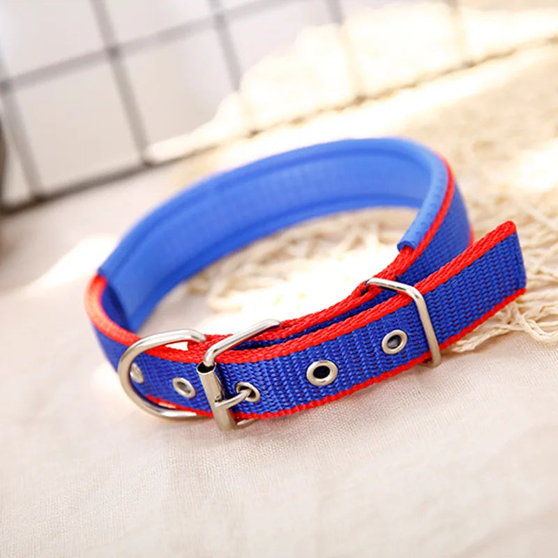 Adjustable Nylon Pet Dog Collar for Small Large Dogs Sturdy Puppy Big Dog Collars Pitbull Pug Products for Pets Honden Halsband