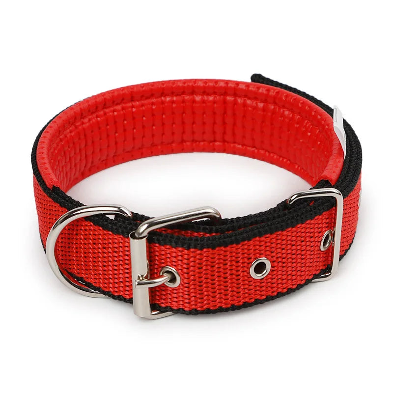 Adjustable Nylon Pet Dog Collar for Small Large Dogs Sturdy Puppy Big Dog Collars Pitbull Pug Products for Pets Honden Halsband