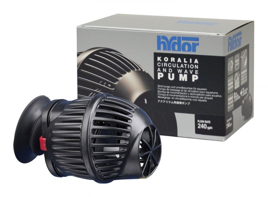 Hydor Koralia Nano Aquarium Circulation Pump, Includes Built-In Cable Protector, 240 Gph, Measures 2.4-Inches & Is Ideal For Fresh Or Salt Water Use
