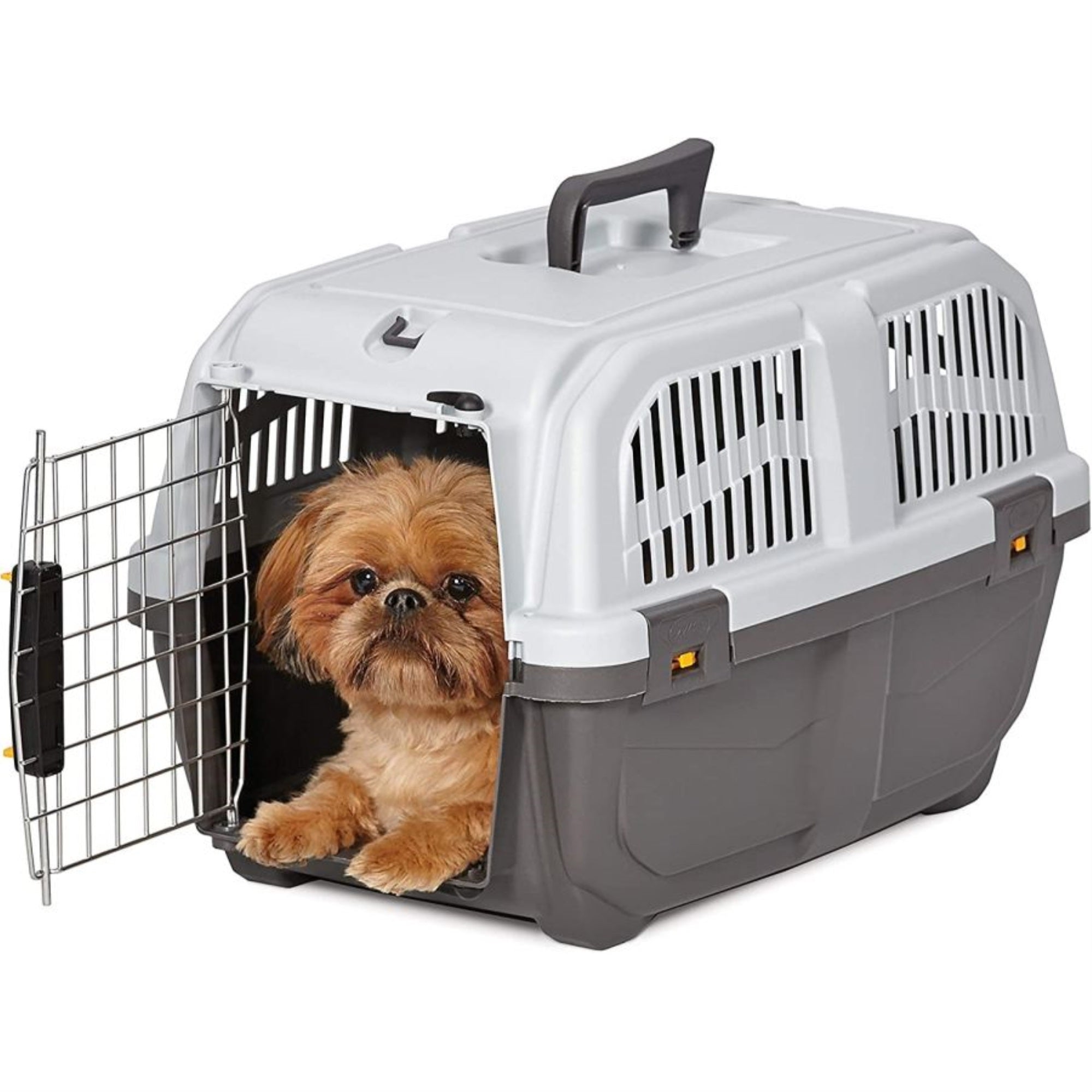 Midwest Homes For Pets Skudo Plastic Carrier, 22-Inch Ideal For Xs Dog Breeds With An Adult Weight Up To 12 Pounds