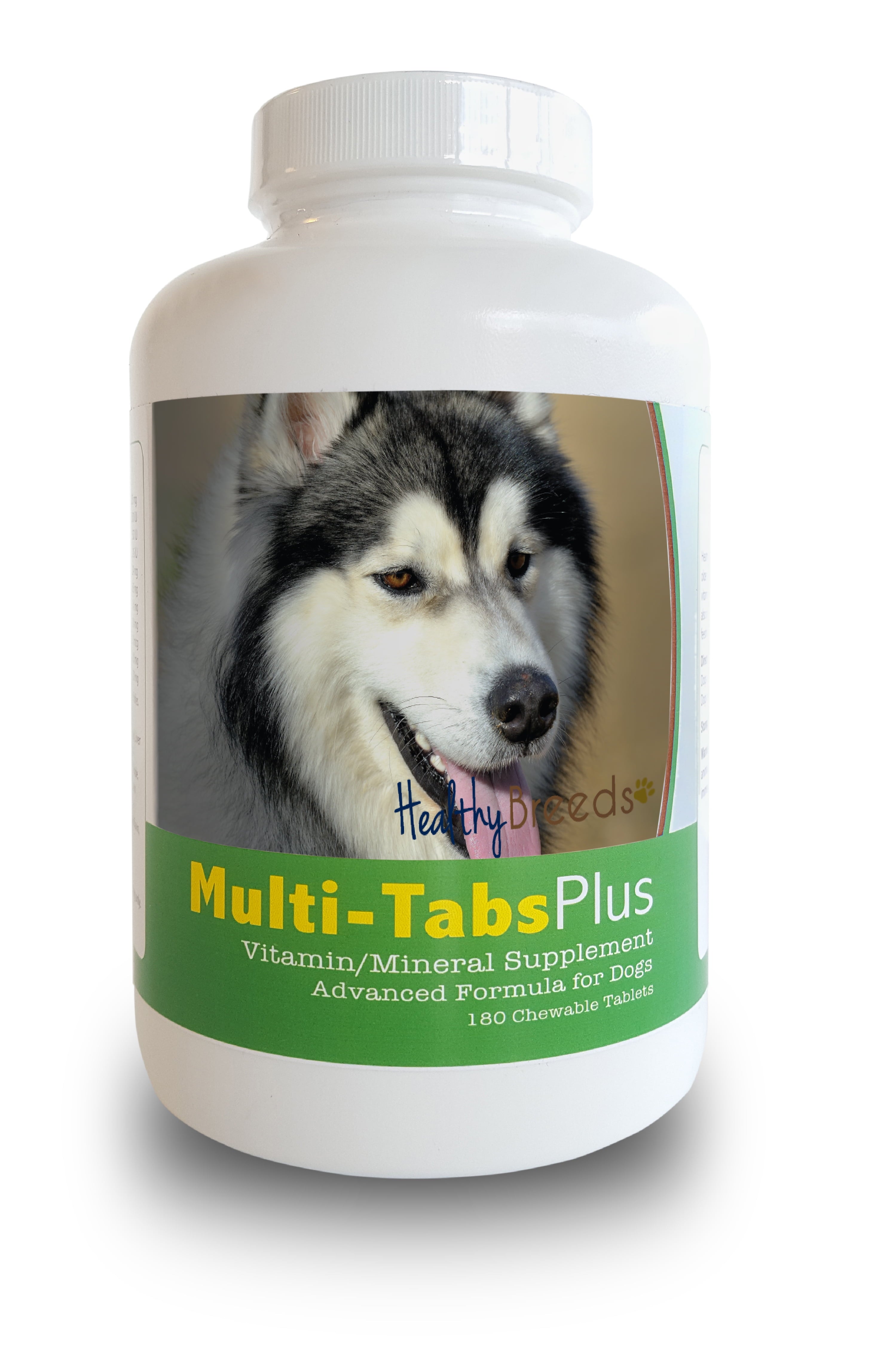 Healthy Breeds Dog Multi-Tab Vitamin And Mineral Supplement For Siberian Husky, 180 Chews