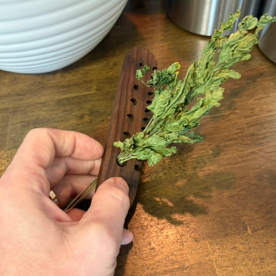 Herb Comb made from Walnut Wood