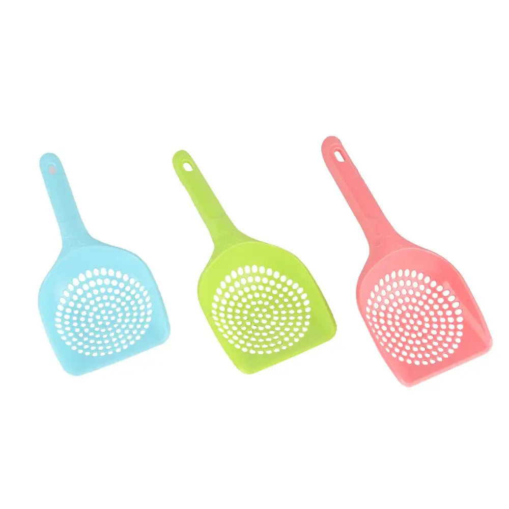 Plastic Cat Litter Shovel Pet Hollow Cleaning Scoop Cat Sand Sift Cleaning Products Dog Food Scoops Cat Toilet Training Tool
